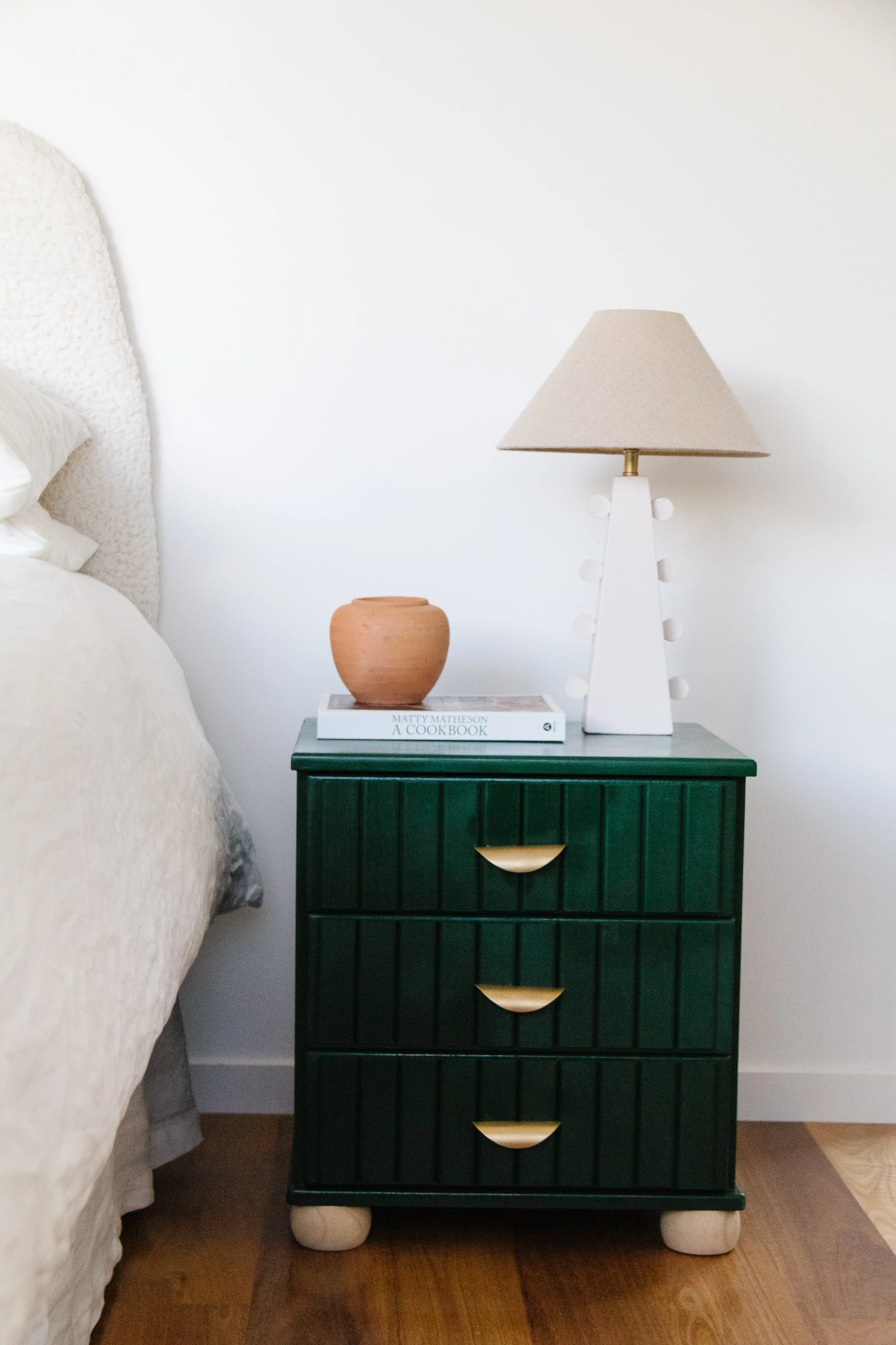 Upcycled Fluted Bedside Table Smor Home